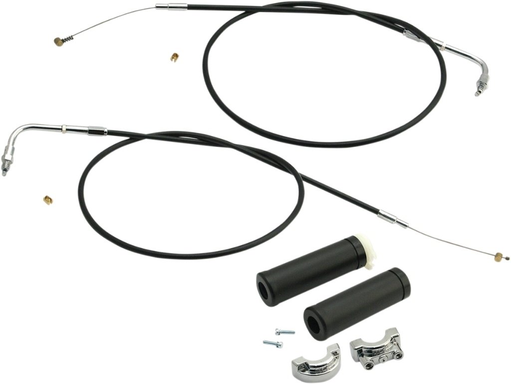 S&S CYCLE エスアンドエス サイクル Dual-Cable Throttle Assembly Kit［DS-223212］ ハイスロットルキット・スロットルキット ハンドル周辺パーツ ハンドル｜ウェビック　店