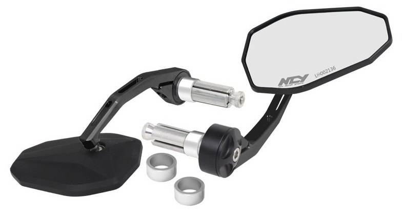 NCY エヌシーワイ CNC POLYGON Bar-end Mirror N1153 バーエンドミラー ハンドル 23,852円