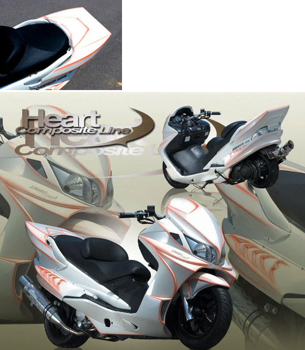 EIGHT(才谷屋) エイト(サイタニヤ) リアスポイラー 純正色 スカイウェイブ250 SUZUKI スズキ その他スクーター外装 カウル関連 外装 カラー:純正色キャンディーナポレオンブルー|ウェビック 店