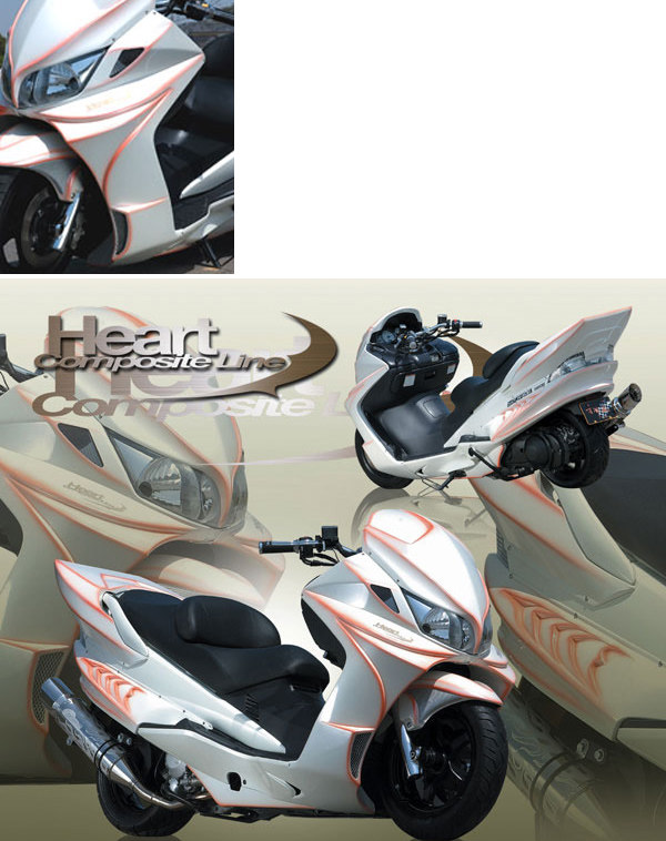 EIGHT(才谷屋) エイト(サイタニヤ) サイドアーマー 純正色 スカイウェイブ250 SUZUKI スズキ その他スクーター外装 カウル関連 外装 カラー：純正色マッドブラック｜ウェビック　店