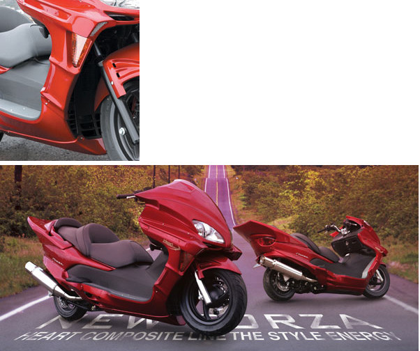 EIGHT(才谷屋) エイト(サイタニヤ) サイドアーマー 純正色 フォルツァMF08 HONDA ホンダ その他スクーター外装 カウル関連 外装 カラー：純正色ピュアブラック｜ウェビック　店