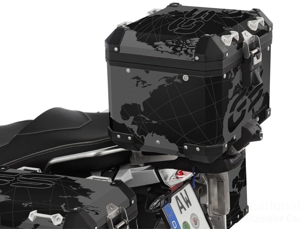 Wunderlich ワンダーリッヒ BMW純正アルミトップケース用 デカールフィルム R1200GS LC Adventure 水冷 R1250GS BMW その他トップケース・テールボックスオプション・補修部品 車体用バッグ・ケース カラー：トリプル ブラック エディション