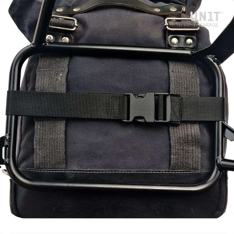 UNIT GARAGE ユニットガレージ Unit Garage Two universal side bags in Canvas, Black/Black | 2xU003_Black-Black サイドバッグ 車体用バッグ・ケース|ウェビック 店