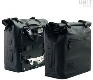 UNIT GARAGE ユニットガレージ Unit Garage Two Khali side panniers in TPU 35L - 45L + Pair of aluminium plates Original BMW frame | 2xUG002+AL0C_original-bmw-frame サイドバッグ 車体用バッグ・ケース