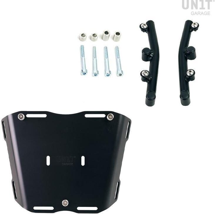 UNIT GARAGE ユニットガレージ Unit Garage Husqvarna Norden 901 plate for Atlas top case with support， Black | 3006_BL+AL5-Black バッグ・ボックス取り付けステー 車体用バッグ・ケース｜ウェビック　店