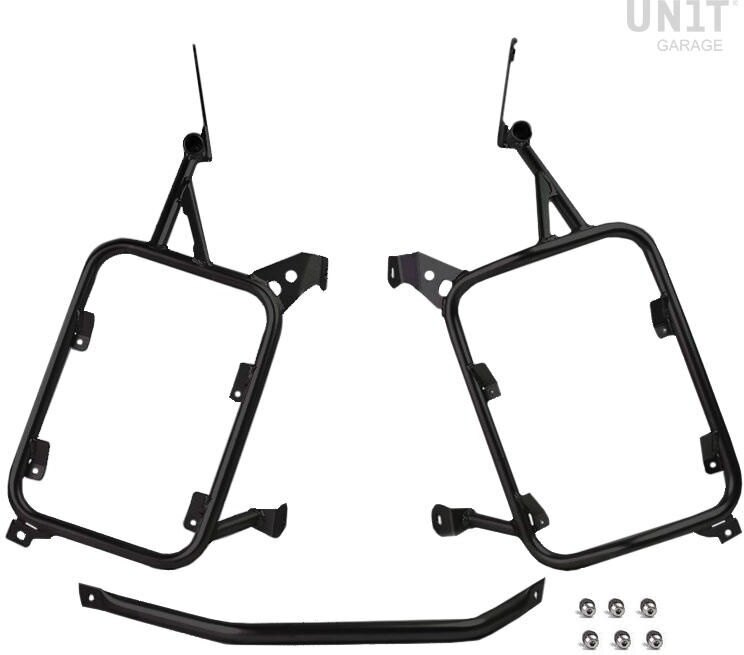 UNIT GARAGE ユニットガレージ Unit Garage Subframes for aluminum side panniers Atlas R1200GS LC - R1250GS & ADV, Black | 1927-Black サイドキャリア 外装|ウェビック 店
