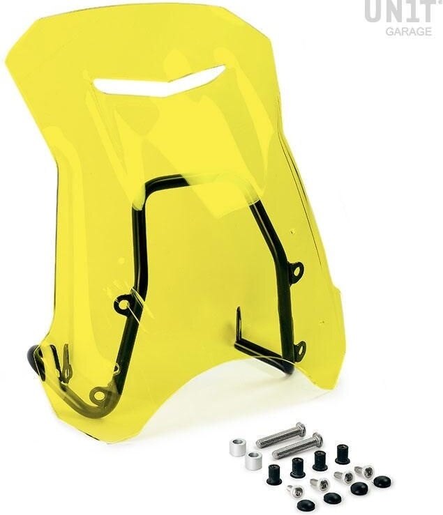 UNIT GARAGE ユニットガレージ Unit Garage Windshield with GPS support for nineT Scrambler-Pure， Yellow | 2035-Yellow スクリーン 外装スクリーン