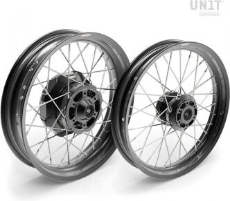 UNIT GARAGE ユニットガレージ Unit Garage Pair of spoked wheels Moto Guzzi V7 32M6 | 2215_tubeless ホイール ホイール関連 足回り