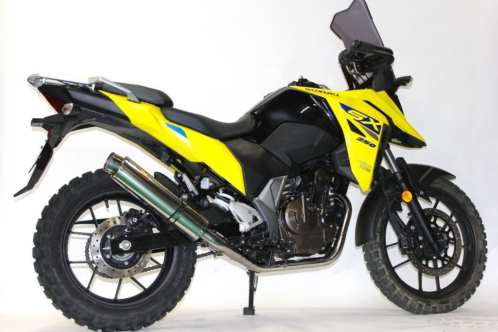 Realize リアライズ Aria(アリア) マフラー Vストローム250SX SUZUKI スズキ フルエキゾーストマフラー サイレンサーシェル：ステンレス / エンドタイプ：Type-S(スラッシュエンド)