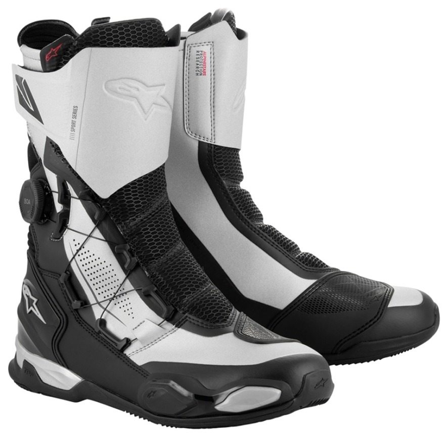 alpinestars アルパインスターズ SP-X BOA BOOTS［SP-X ボア ブーツ ブラック／シルバー］レーシングブーツ オンロードブーツ フットウェア