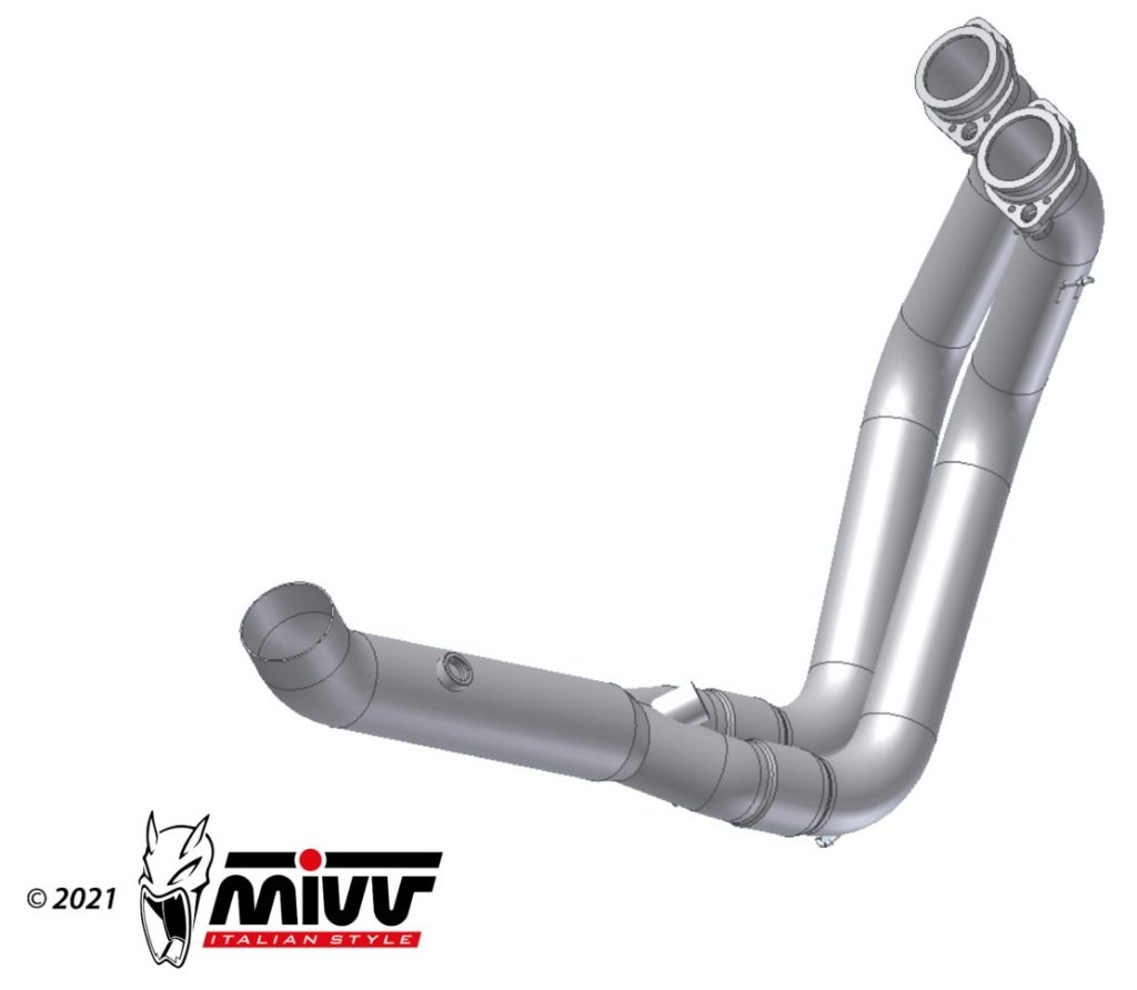 MIVV ミヴ キャタライザーレス中間パイプ F 900 XR BMW エキゾーストパイプ マフラー