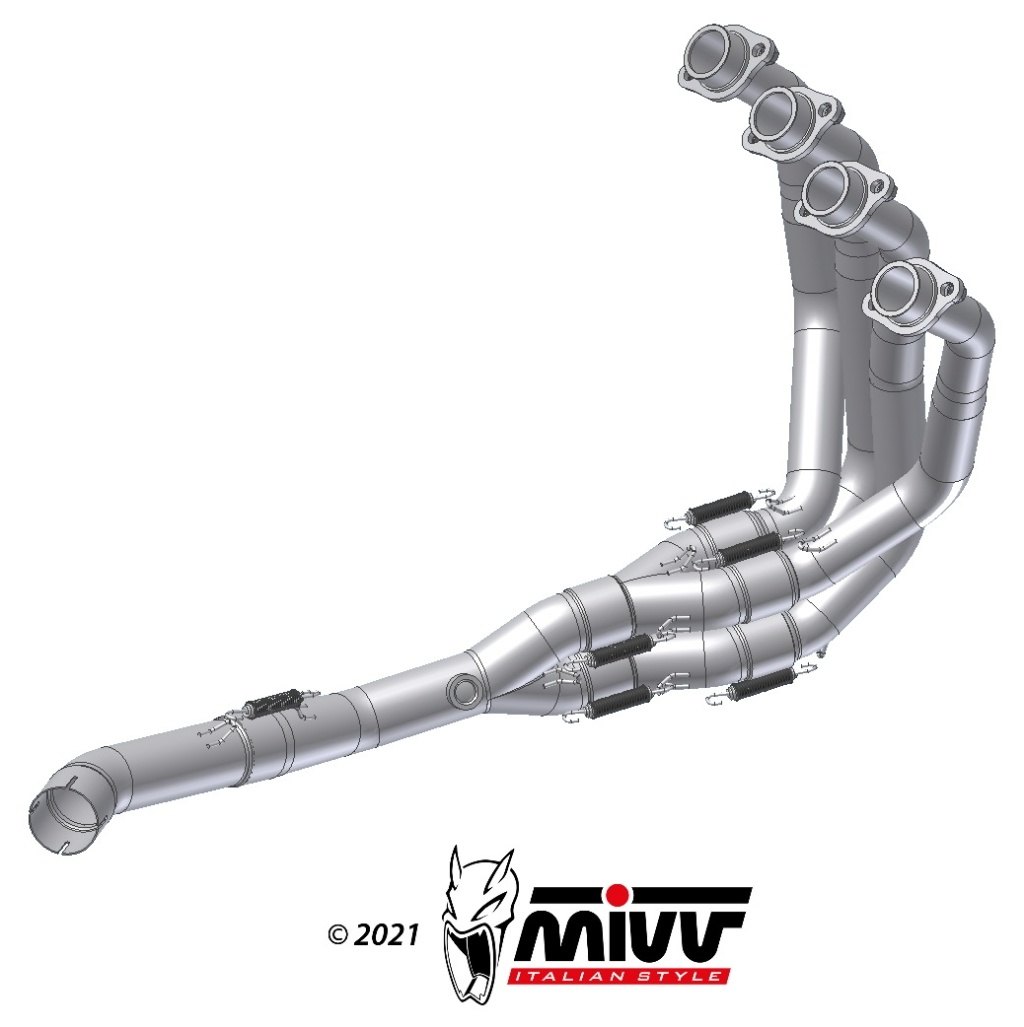 MIVV ミヴ キャタライザーレス中間パイプ Z900 KAWASAKI カワサキ エキゾーストパイプ マフラー