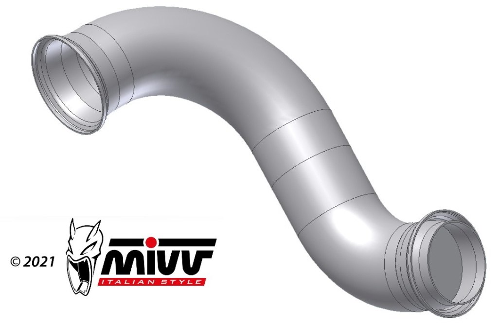 MIVV ミヴ キャタライザーレス中間パイプ 890 SMT ADVENTURE R 790 NORDEN 901 DUKE KTM HUSQVARNA ハスクバーナ エキゾーストパイプ マフラー|ウェビック 店