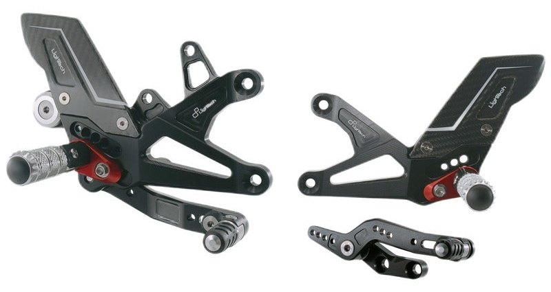 LighTech ライテック アジャスタブル ステップキット DAYTONA 675 R 765 STREET TRIPLE RS S TRIUMPH トライアンフ バックステップ ステップ 足回り