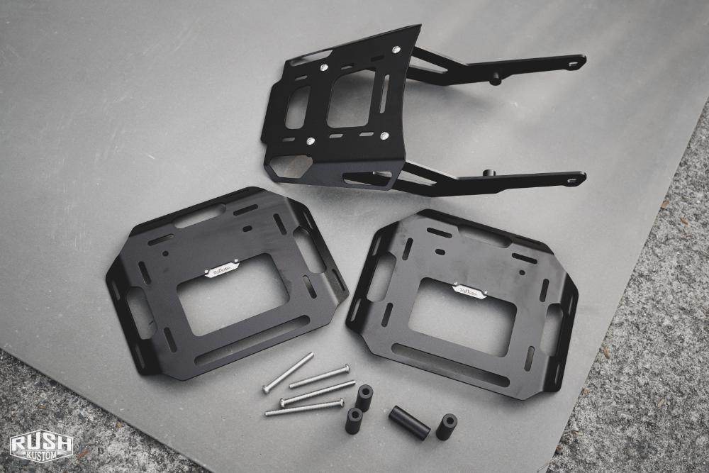 Rush Kustom ラッシュカスタム Rear + Side Carrier R/L Triumph speed400，Scrambler 400X SPEED 400 SCRAMBLER TRIUMPH トライアンフ リアキャリア 外装