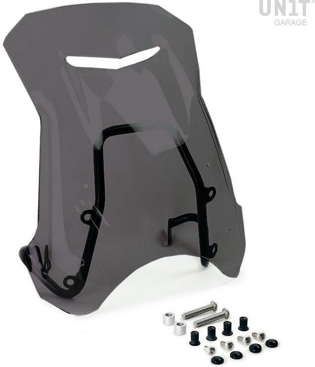 UNIT GARAGE ユニットガレージ Unit Garage Windshield with GPS support for nineT Urban GS， Dark smoke | 1690-Dark-smoke スクリーン 外装