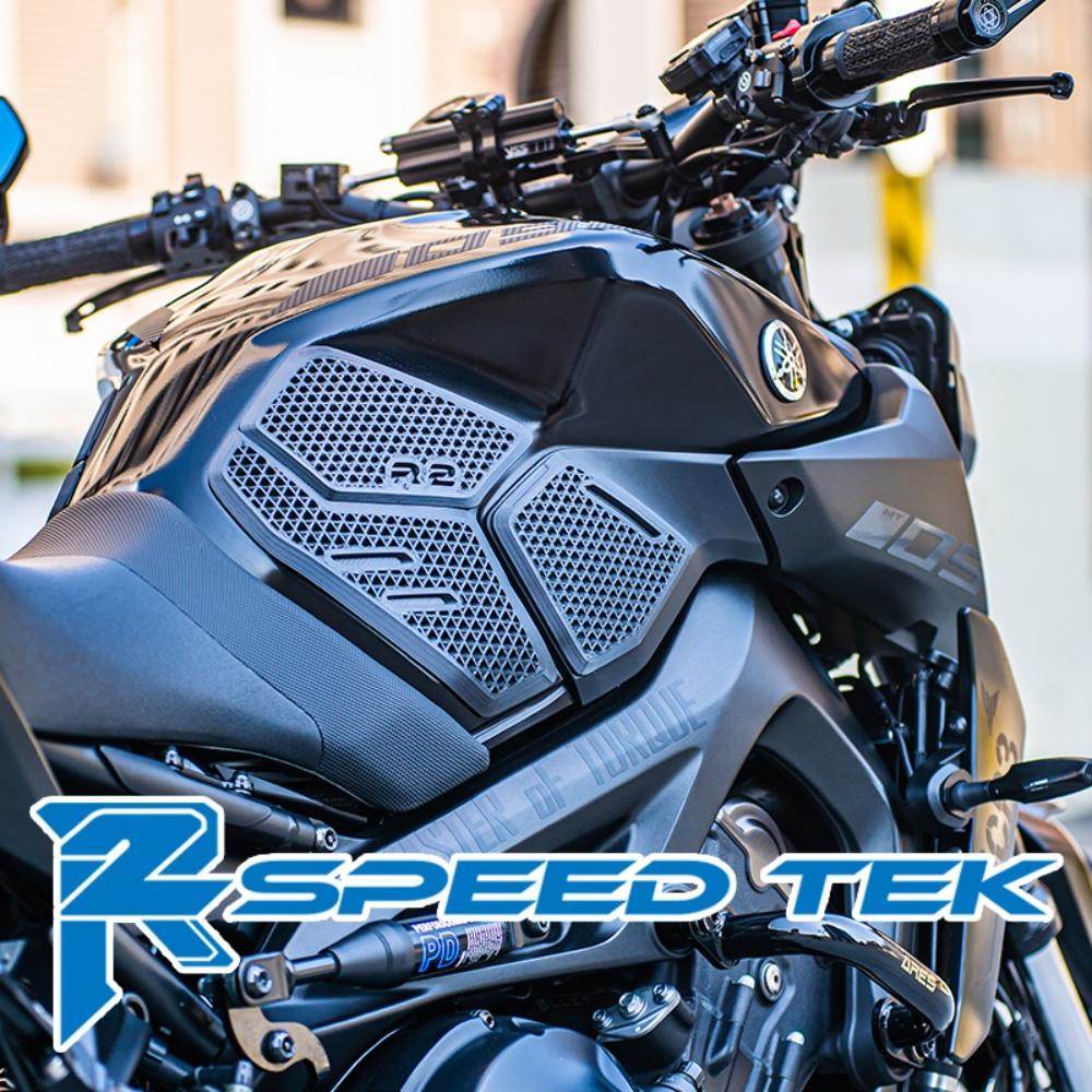 R2 SpeedTek アールツースピードテック TP 3Dプリントタンクパッド MT-09 (13-20) YAMAHA ヤマハ ニーグリップパッド タンク関連 外装
