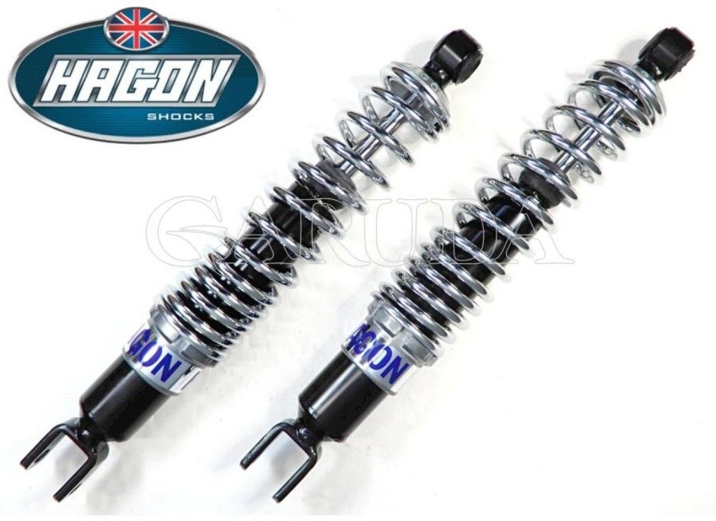 HAGON ヘイゴン ツインショック ロードタイプ CB250G5 CB250K4 CB350T CB400F1 CB400F2 CD250 CJ250T CJ360T CL250 CL360K1 HONDA ホンダ リアサスペンション サスペンション 足回り オプション：カバーなし / ボディタイプ：ステンレス・ポリッシュ (P-タイプ)