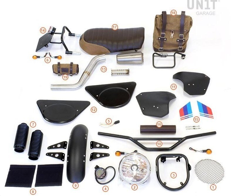 UNIT GARAGE ユニットガレージ Unit Garage Kit Marrakesh K100， Beige/Brown | 1816-Beige-Brown フルカウル・外装セット カウル関連 外装｜ウェビック　店 363,672円