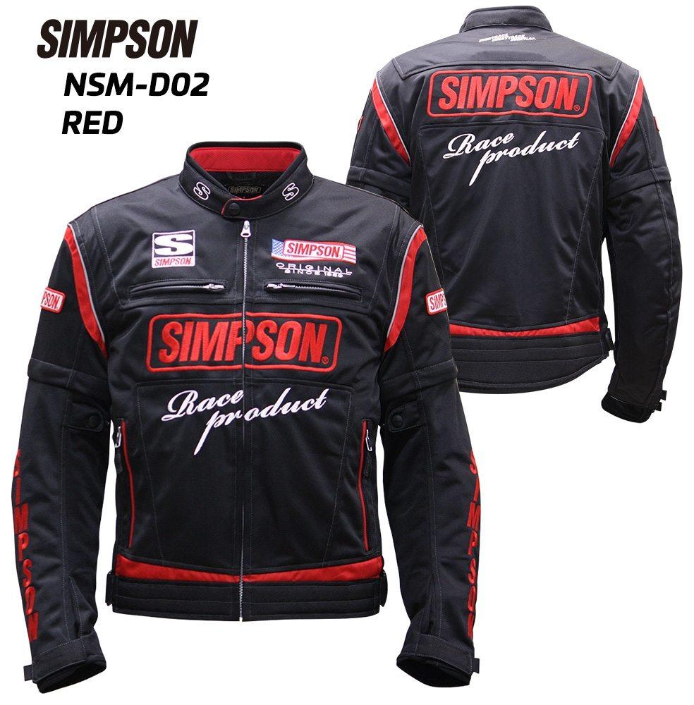 SIMPSON シンプソン NSM-D02 ライダースメッシュジャケット メッシュジャケット ジャケット アパレル