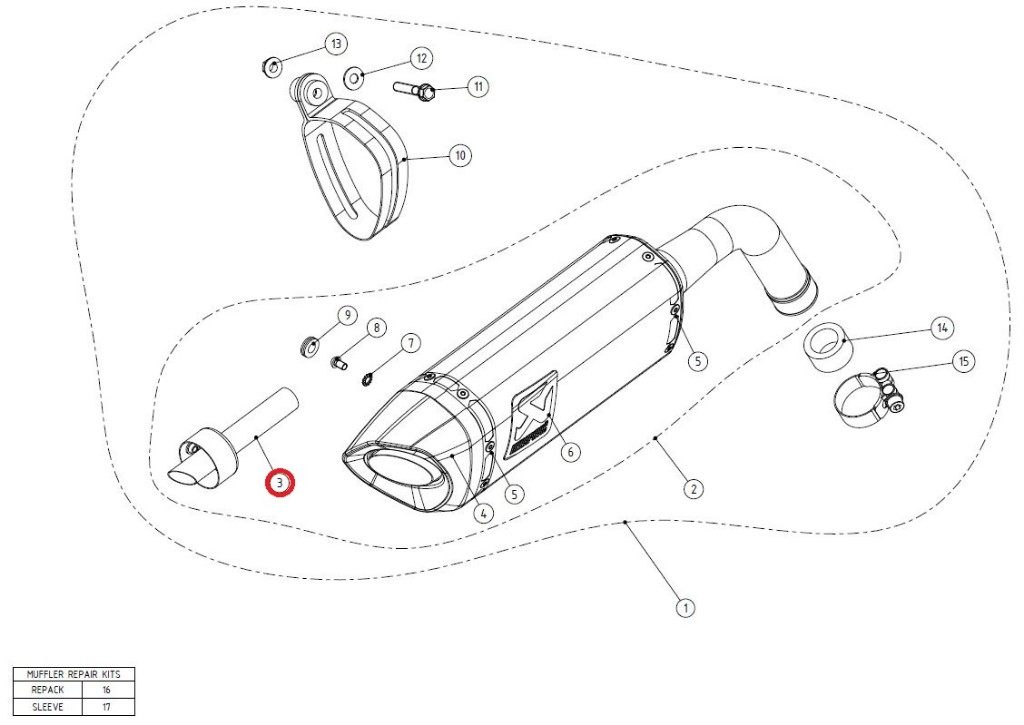 AKRAPOVIC アクラポビッチ 【リペアパーツ】V-TUV152 noise insert SS MSX125 HONDA ホンダ バッフル・インナーサイレンサー マフラー