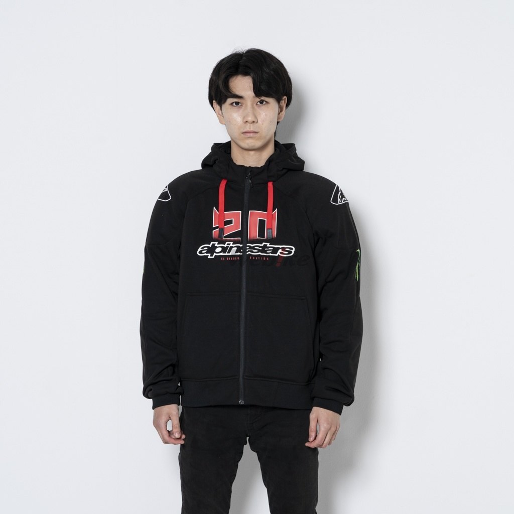 alpinestars フード付きジャケット 黒 Faster V3 Airflow Leather Jacket - BLACK RACING/SPORT