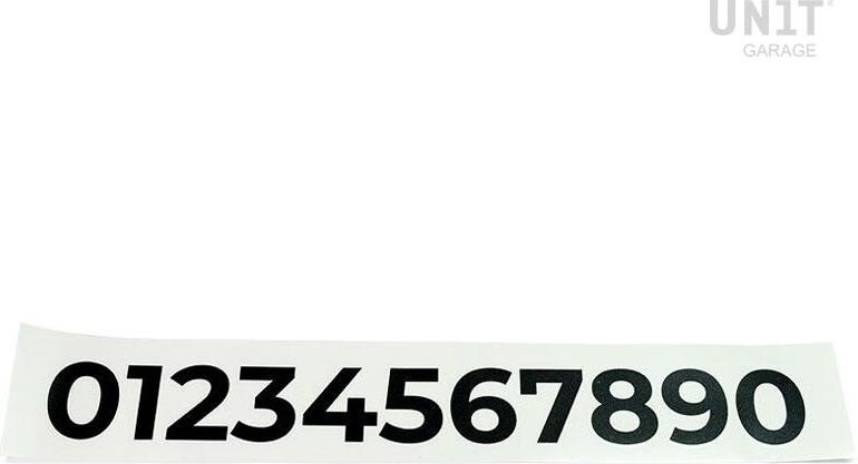 UNIT GARAGE ユニットガレージ Unit Garage Number stickers， Black | U077-Black ステッカー・デカール 外装