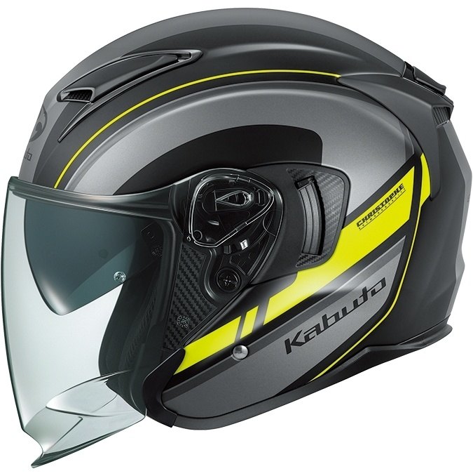 OGK KABUTO オージーケーカブト EXCEED2 RIDGE [エクシード2 リッジ フラットブラックイエロー] ヘルメット ジェットヘルメット