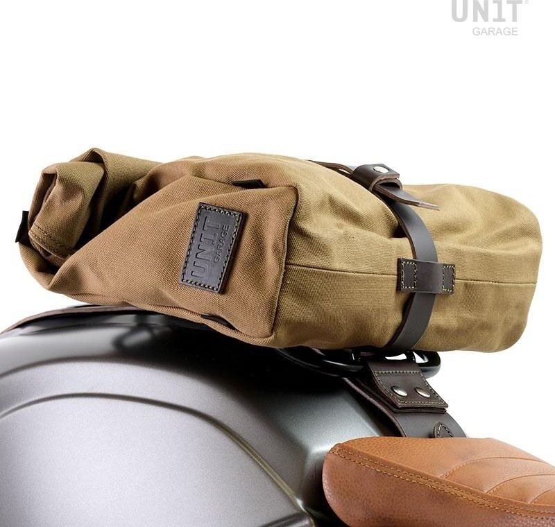 UNIT GARAGE ユニットガレージ Unit Garage Gobi Canvas bag， Beige/Brown | U035-Beige-Brown タンクバッグ 車体用バッグ・ケース