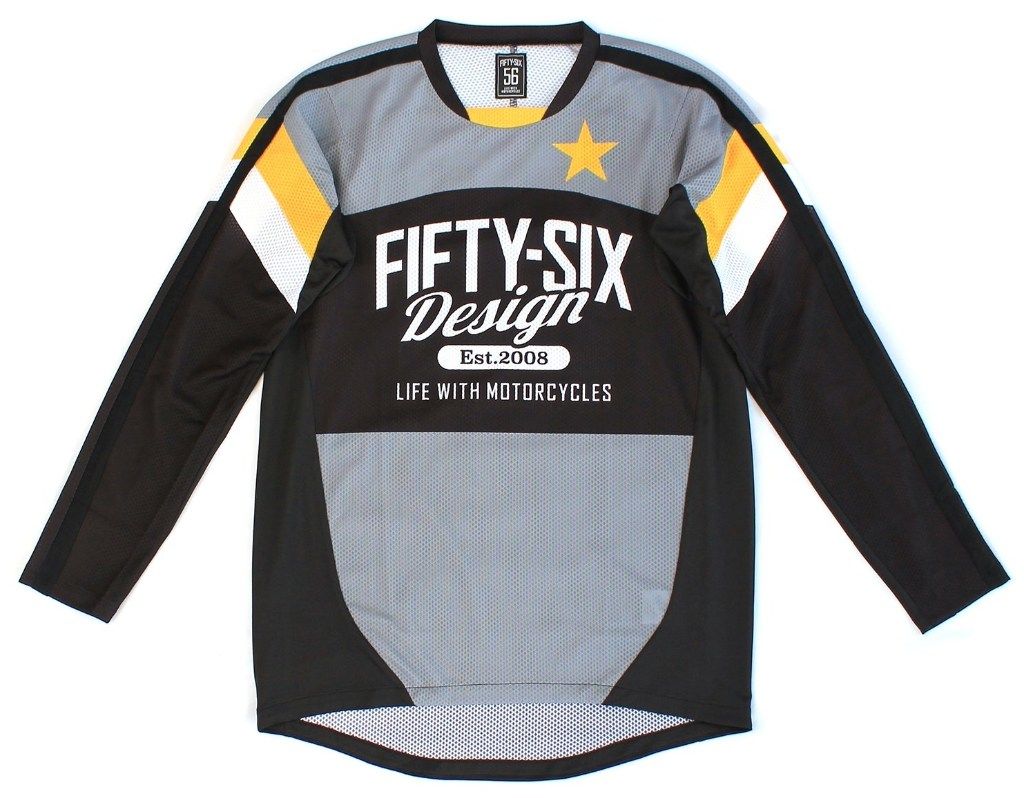 56design 56デザイン ACTIVE DRY JERSEY／STAR オフロードジャージ オフロードバイクウェア アパレル｜ウェビック　店 9,605円
