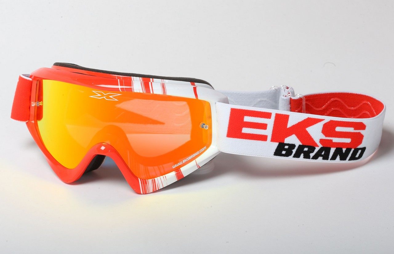 EKS Brand イーケーエスブランド X-Brand ゴーグル オフロードゴーグル アパレル 【PHANTOM】フレームカラー：レッド・ホワイト／レンズカラー：レッドミラー