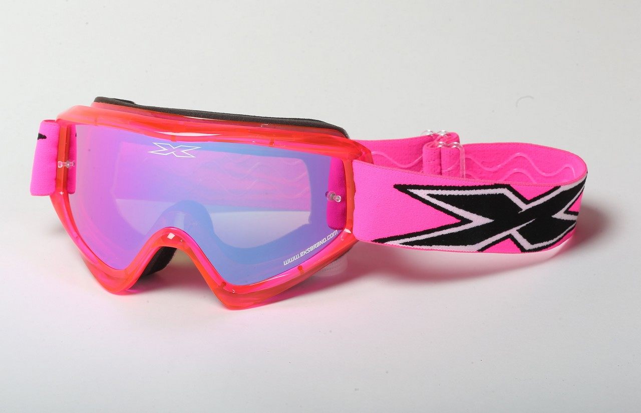 EKS Brand イーケーエスブランド X-Brand ゴーグル オフロードゴーグル アパレル 【Transparent】フレームカラー：フローピンク／レンズカラー：ピンクミラー