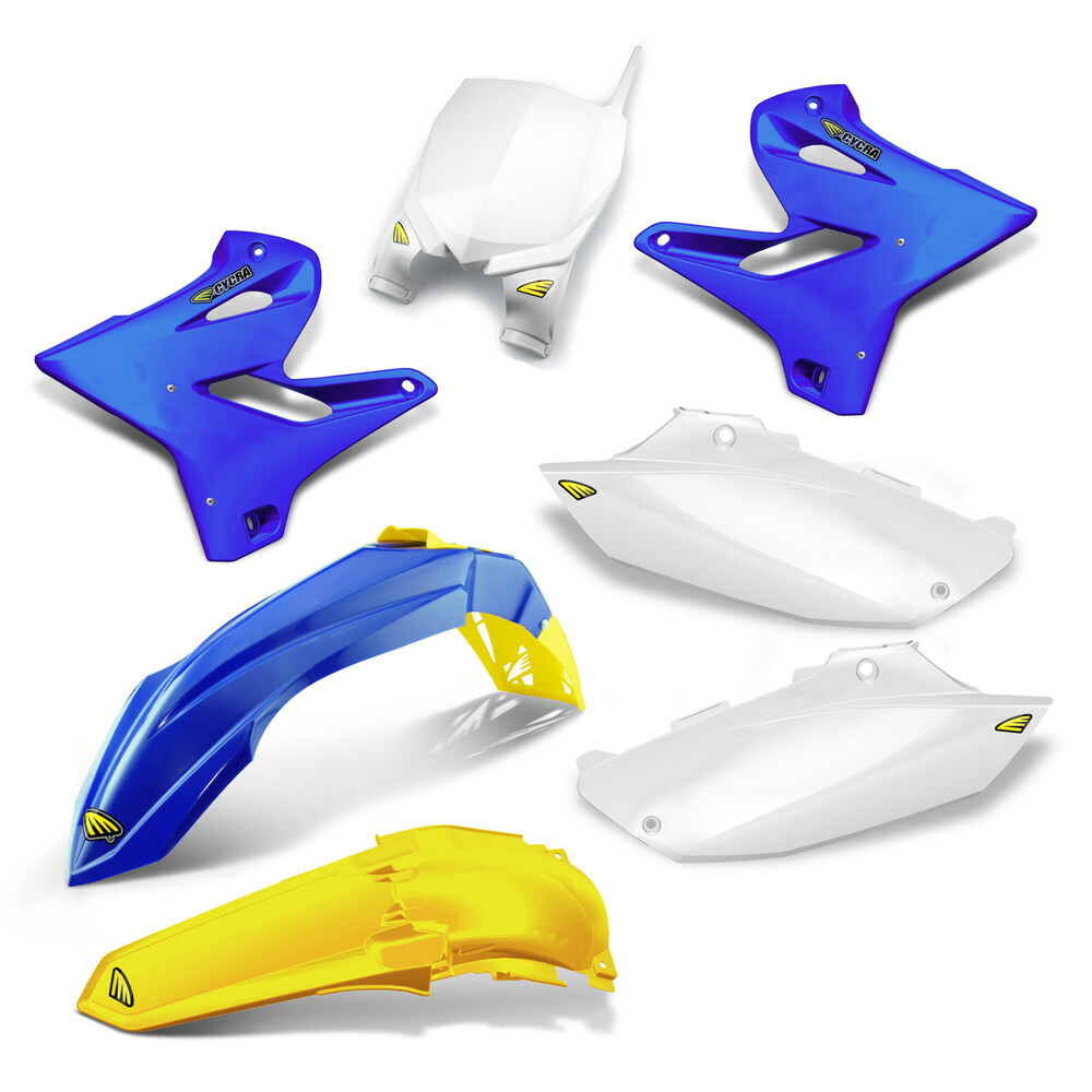 CYCRA サイクラ パワーフローインテークラジエターボディキット YZ250 05-14 YZ125 YAMAHA ヤマハ フルカウル・外装セット カウル関連 外装 カラー：ブルー／イエロー（ゴールド)