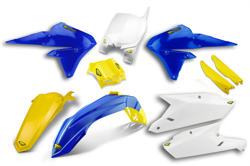 CYCRA サイクラ パワーフローインテークラジエターボディキット YZ250 YZ450F YAMAHA ヤマハ フルカウル・外装セット カウル関連 外装 カラー：ブルー／イエロー（ゴールド)