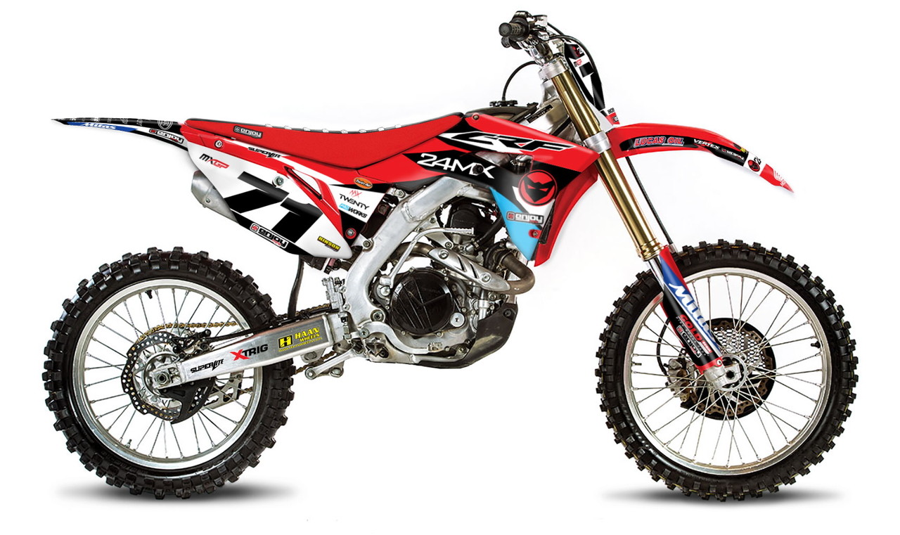EnjoyMFG エンジョイ Honda 24MX チームデカールフルキット＋シートカバー CRF 250 HONDA ホンダ ステッカー・デカール 外装 27,324円