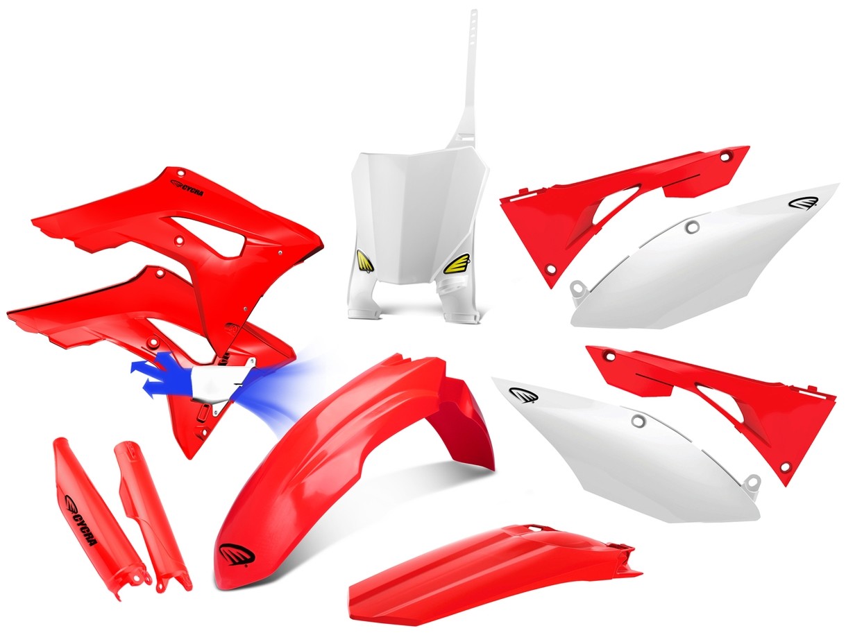CYCRA サイクラ パワーフローインテークラジエターボディキット CRF450 R 17-18 CRF250 HONDA ホンダ フルカウル・外装セット カウル関連 外装｜ウェビック　店