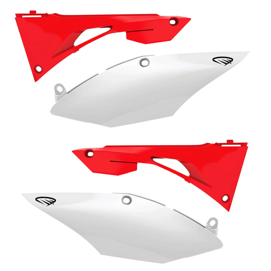 CYCRA サイクラ サイドナンバーパネル+エアボックスカバー CRF250R CRF450RX 2017-2018 HONDA ホンダ サイドカウル・サイドカバー カウル関連 外装 カラー：ストック(ホワイト／レッド)