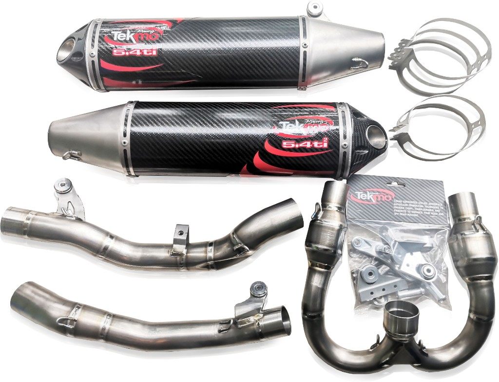 Tekmo Racing テクモレーシング チタンマフラー フルセット FC450 FS450 HUSQVARNA ハスクバーナ フルエキゾーストマフラー マフラー|ウェビック 店