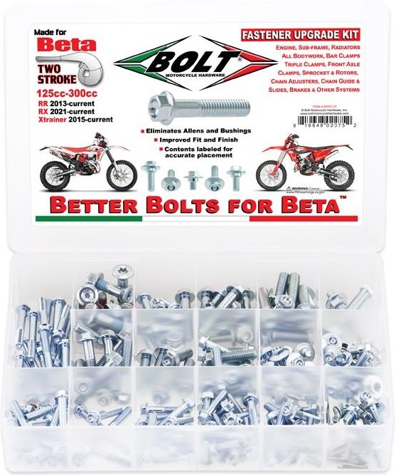 BOLT ボルト BOLTプロフェッショナルボルトパック RR2T 125-300 125 300 X-trainer 250-300 250 BETA ベータ 汎用ボルト・ネジ