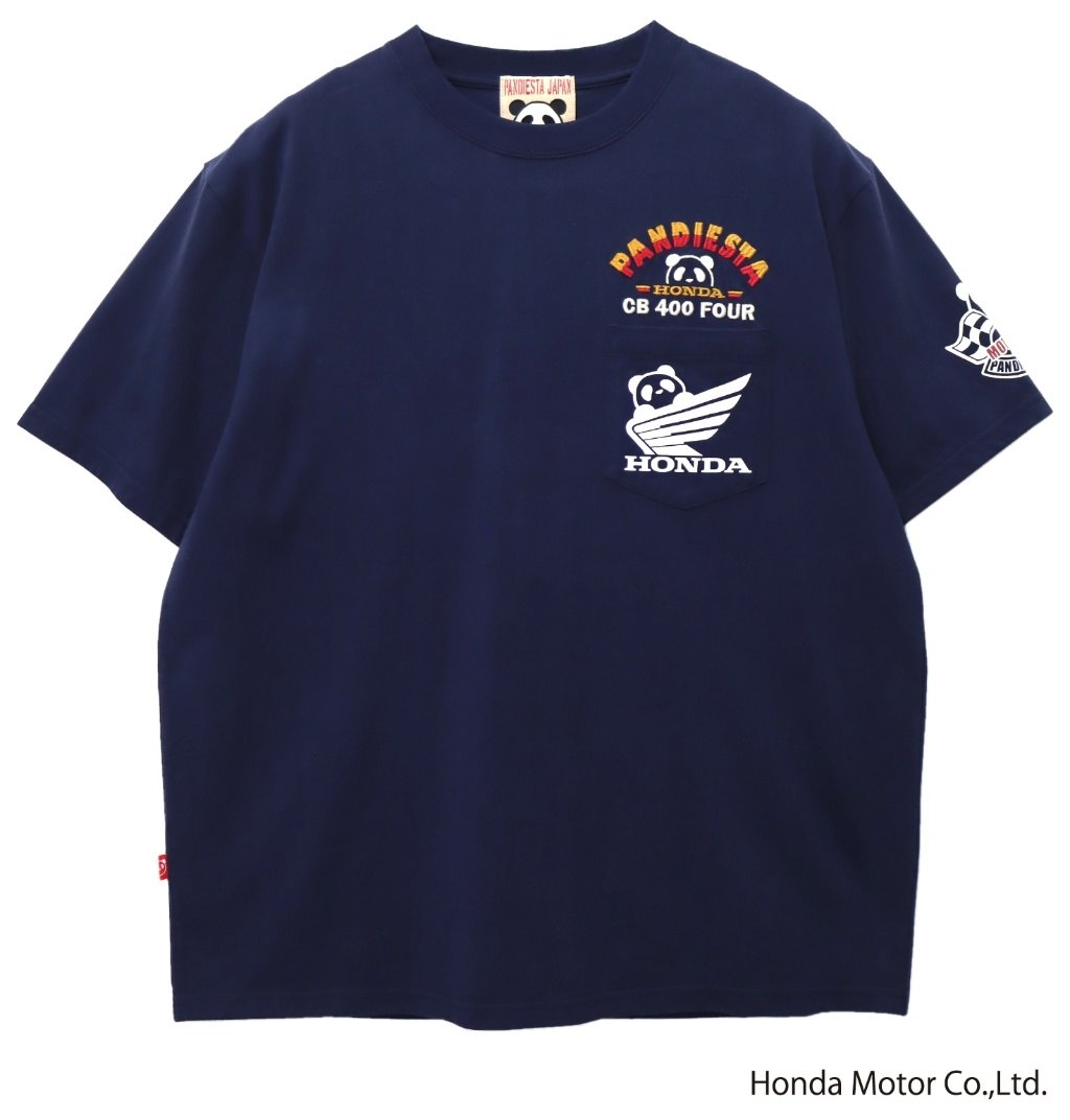 Honda Official Licensed Product ホンダオフィシャルプロダクト Honda×Pandiesta CB400Four TRICK RIDE S/S Tee Tシャツ パンディエスタ CB400FOUR空冷 HONDA ホンダ アパレル