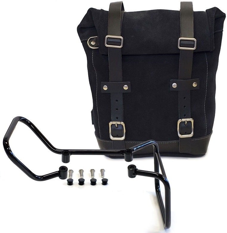 UNIT GARAGE ユニットガレージ Unit Garage WAXED SUEDE SIDE PANNIER + SUBFRAME HUSQVARNA VITPILEN 701， JetBlack | U002-3001-JetBlack サイドバッグ 車体用バッグ・ケース｜ウェビック　店
