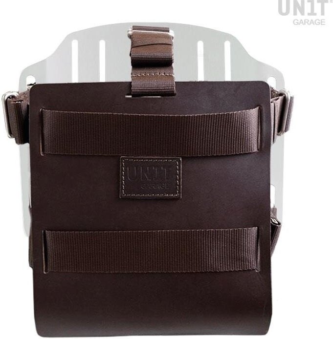UNIT GARAGE ユニットガレージ Unit Garage Carrying system in aluminum with adjustable leather front and Quick Release System， Brown | U085+U000-Brown バッグ・ボックス取り付けステー 車体用バッグ・ケース