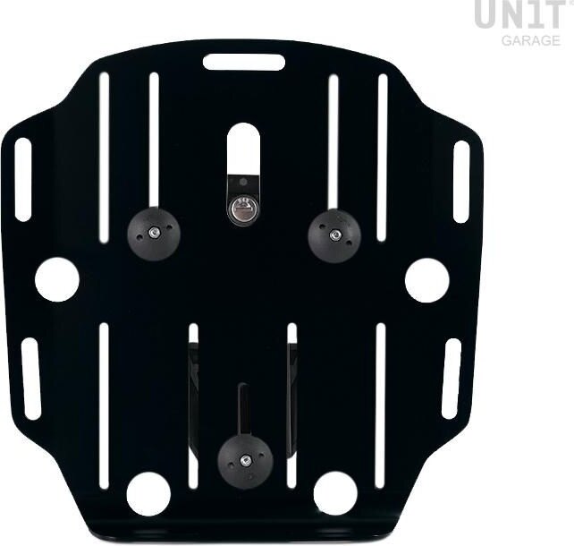 UNIT GARAGE ユニットガレージ Unit Garage Carrying system in aluminum with Quick Release System， Black | U088+U000-Black バッグ・ボックス取り付けステー 車体用バッグ・ケース｜ウェビック　店