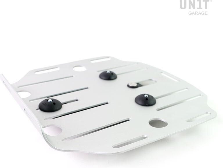 UNIT GARAGE ユニットガレージ Unit Garage Carrying system in aluminum with Quick Release System， Silver | U088+U000-Silver バッグ・ボックス取り付けステー 車体用バッグ・ケース