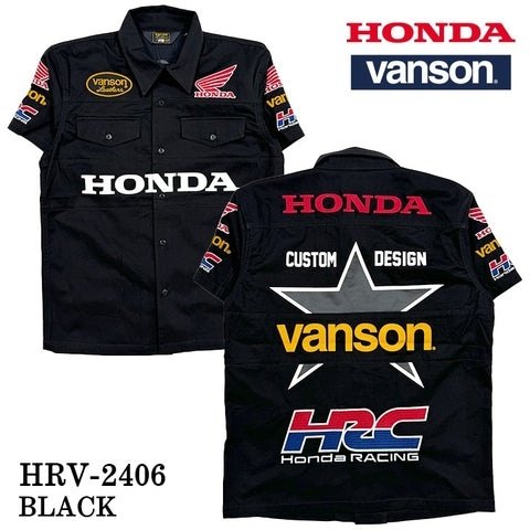 Honda Official Licensed Product ホンダオフィシャルプロダクト Honda×VANSON ツイルシャツ HONDA ホンダ カジュアルシャツ・ポロシャツ アパレル