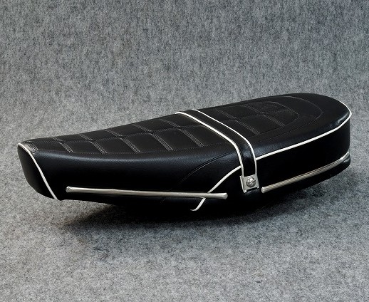 楽天市場】シャリー カスタムシート 薄型2段 ブラック : バイク