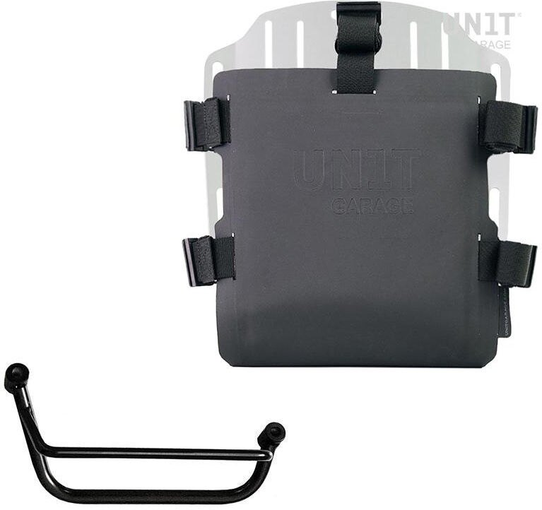 UNIT GARAGE ユニットガレージ Unit Garage Aluminum bag holder with adjustable front in Hypalon and Quick Release System + subframe， Silver | UG007+U000+2251DX-Silver サイドバッグ 車体用バッグ・ケース