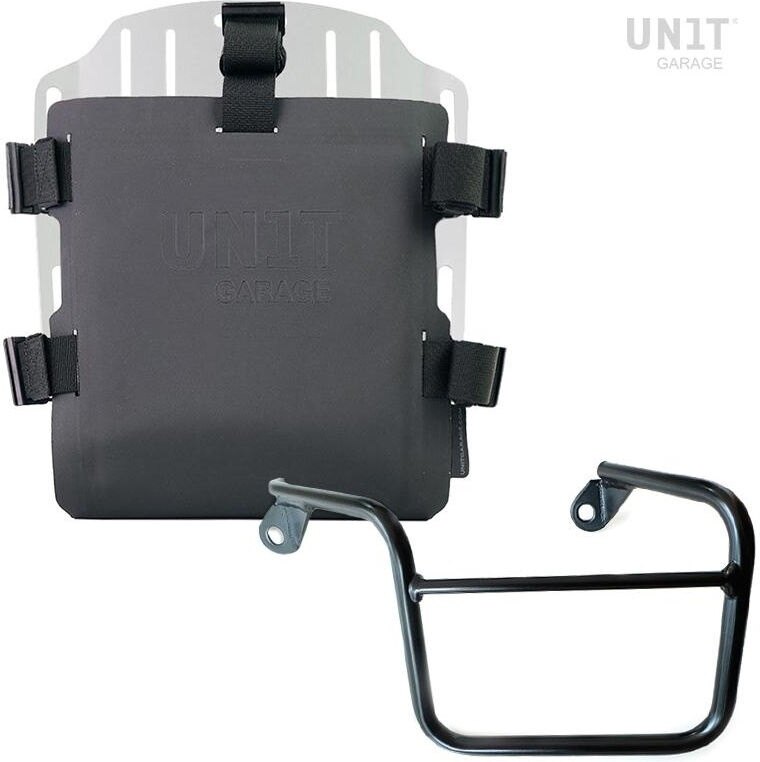 UNIT GARAGE ユニットガレージ Unit Garage Aluminum bag holder with adjustable front in Hypalon and Quick Release System + subframe， Silver | UG007+U000+2600SX-Silver サイドバッグ 車体用バッグ・ケース