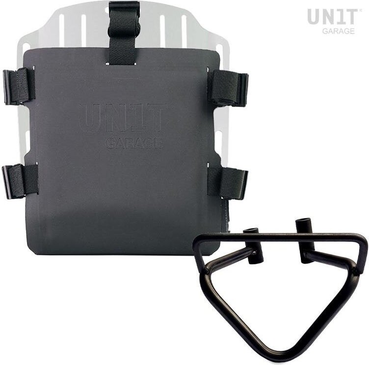UNIT GARAGE ユニットガレージ Unit Garage Aluminum bag holder with adjustable front in Hypalon and Quick Release System + subframe (2020 until now)， Silver | UG007+U000+3003SX-Silver サイドバッグ 車体用バッグ・ケース