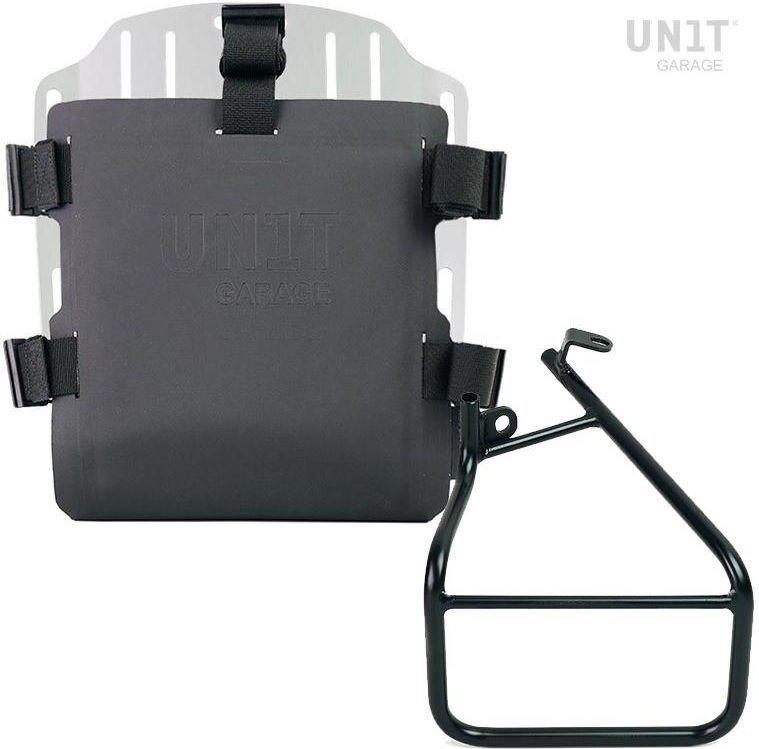 UNIT GARAGE ユニットガレージ Unit Garage Aluminum bag holder with adjustable front in Hypalon and Quick Release System + subframe， Silver | UG007+U000+3320SX-Silver サイドバッグ 車体用バッグ・ケース｜ウェビック　店